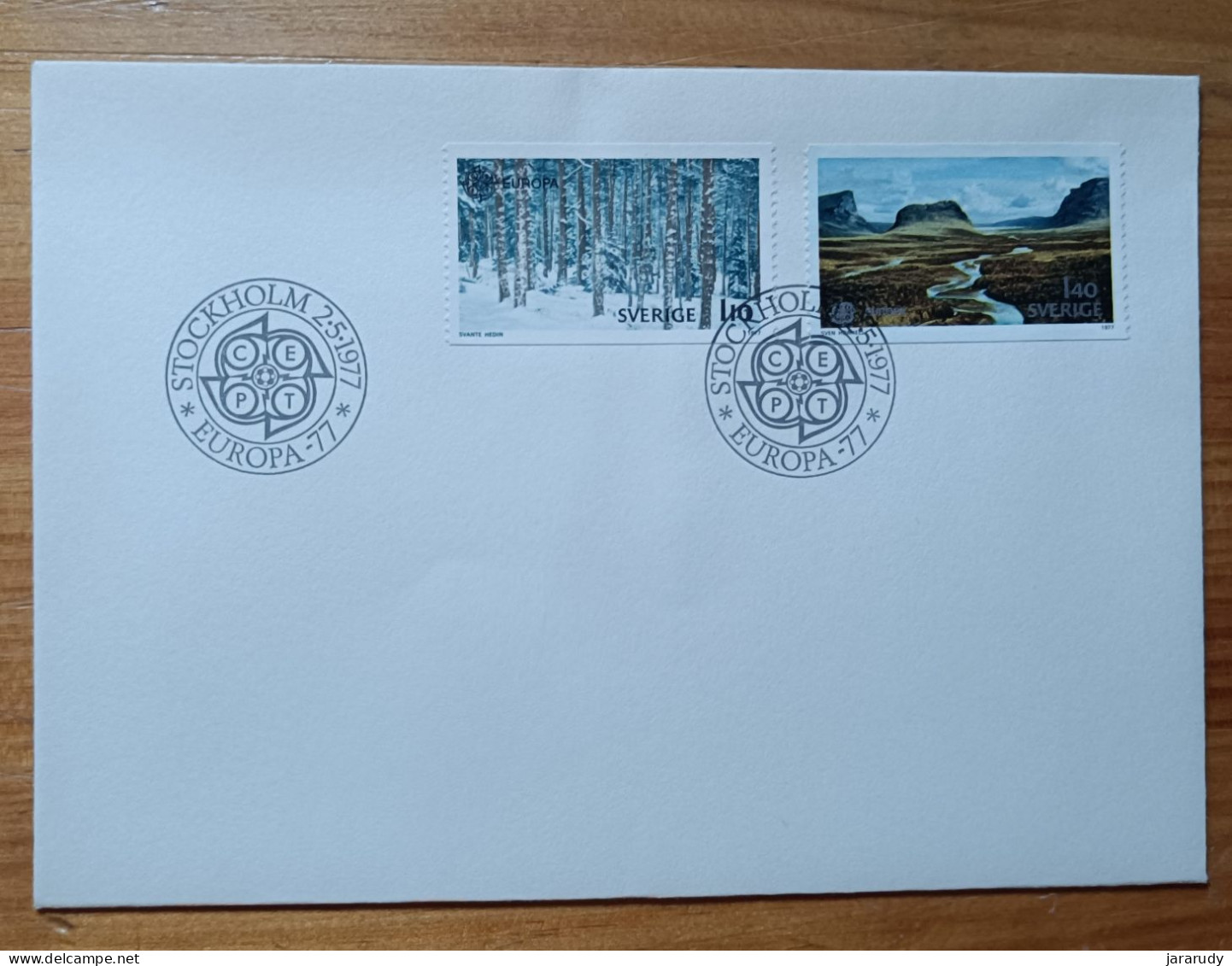 SUECIA EUROPA CEPT 1977 FDC/SPD MNH - FDC