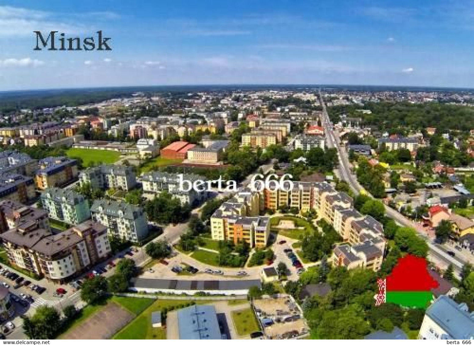 Belarus Minsk Aerial View New Postcard - Belarus