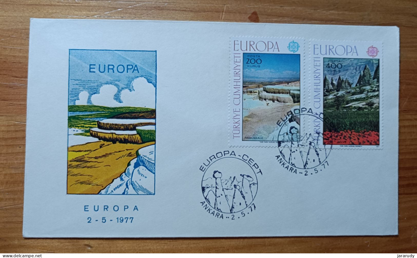 TURQUÍA EUROPA CEPT 1977 FDC/SPD MNH - FDC