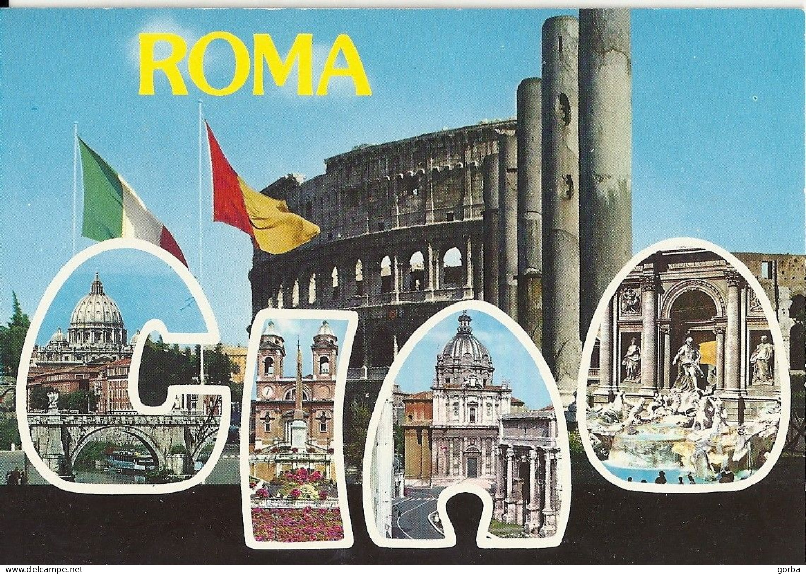 *CPM - ITALIE - LATIUM - ROME - CIAO - Multivues - Tarjetas Panorámicas