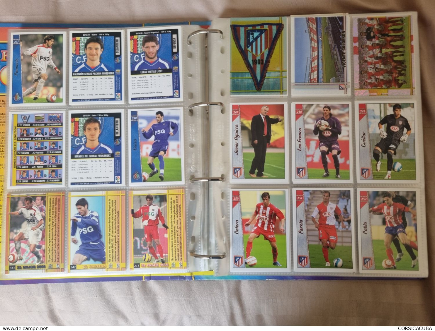 ALBUMS  FOOT  LIGA  ESPAGNOLE  2007  COMPLET  1ère et  2ème division // COMME  NEUF  // 1er  CHOIX  // 1491 cartes