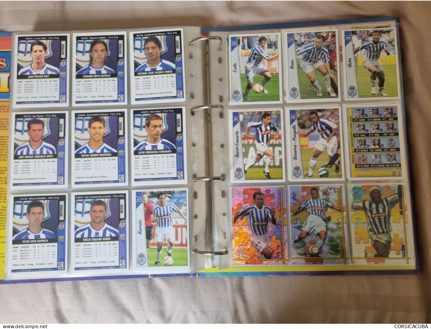 ALBUMS  FOOT  LIGA  ESPAGNOLE  2007  COMPLET  1ère et  2ème division // COMME  NEUF  // 1er  CHOIX  // 1491 cartes