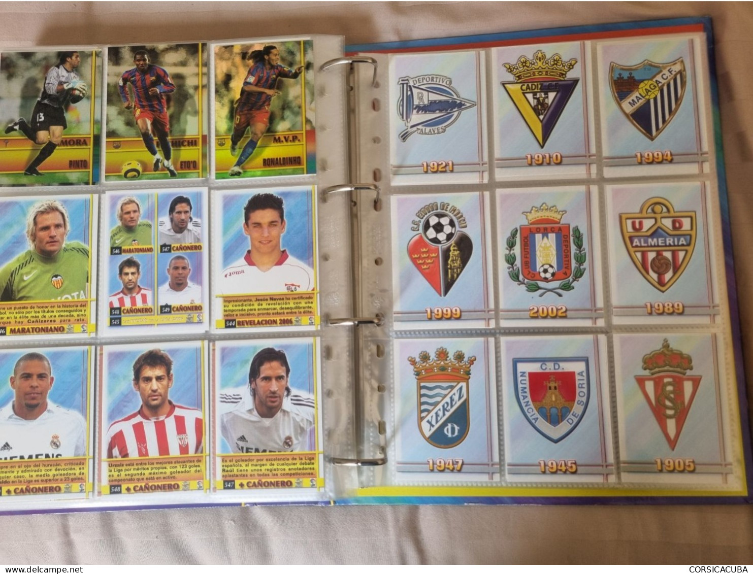 ALBUMS  FOOT  LIGA  ESPAGNOLE  2007  COMPLET  1ère et  2ème division // COMME  NEUF  // 1er  CHOIX  // 1491 cartes