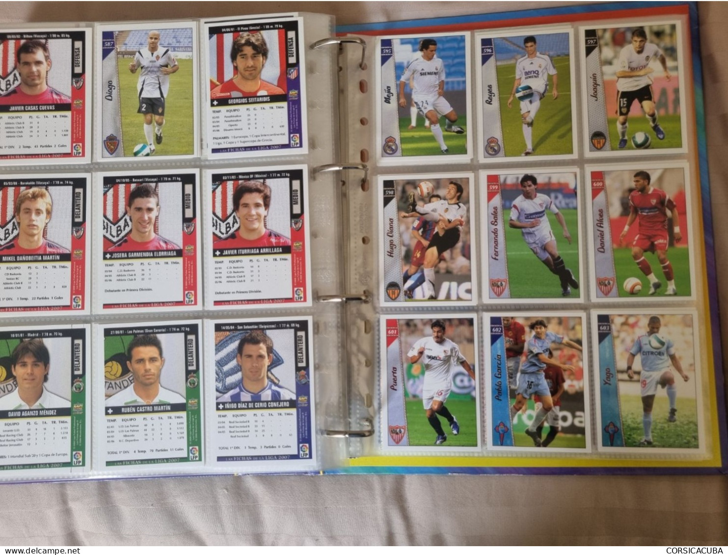 ALBUMS  FOOT  LIGA  ESPAGNOLE  2007  COMPLET  1ère et  2ème division // COMME  NEUF  // 1er  CHOIX  // 1491 cartes