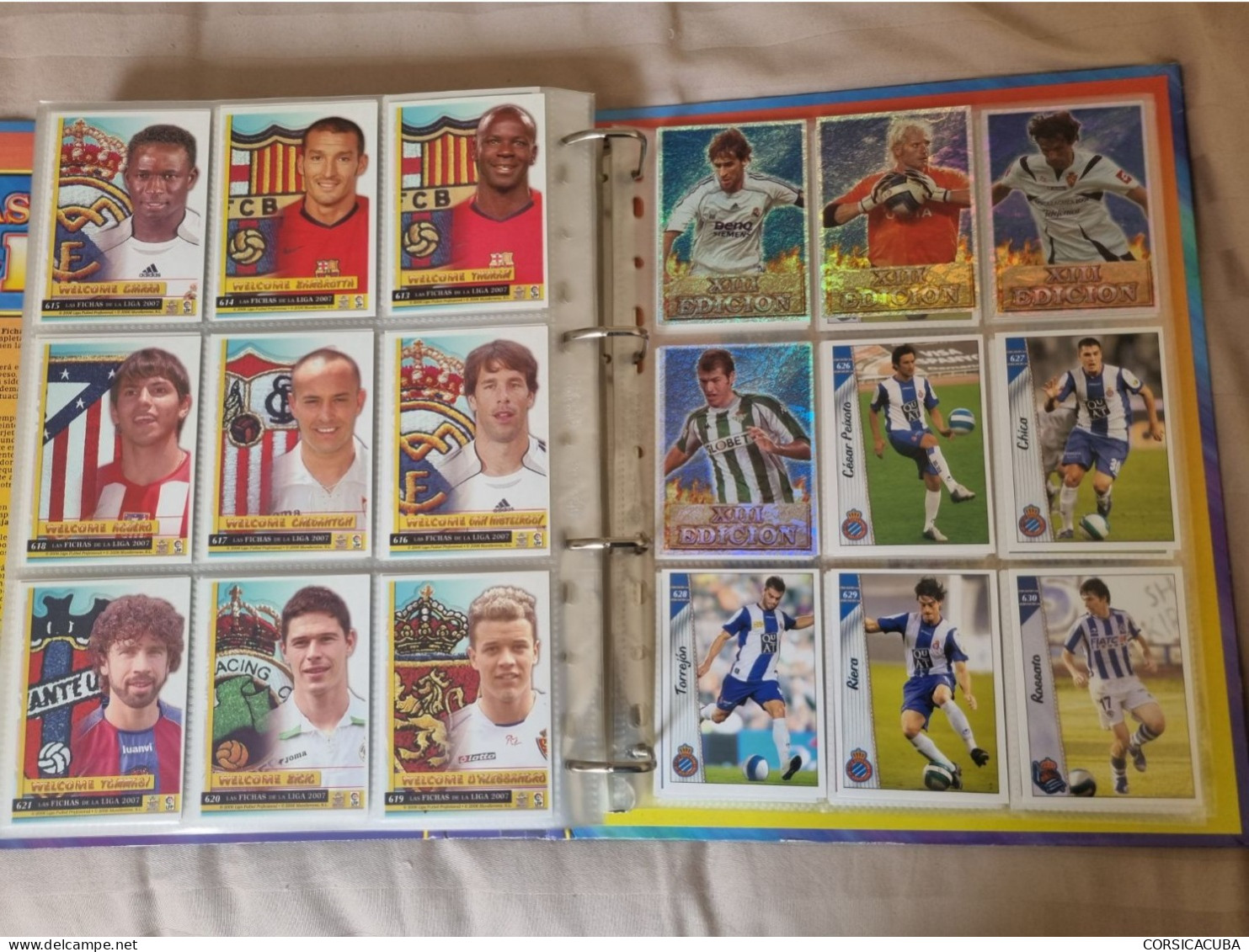 ALBUMS  FOOT  LIGA  ESPAGNOLE  2007  COMPLET  1ère et  2ème division // COMME  NEUF  // 1er  CHOIX  // 1491 cartes