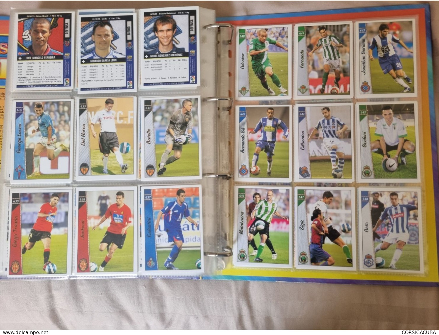 ALBUMS  FOOT  LIGA  ESPAGNOLE  2007  COMPLET  1ère et  2ème division // COMME  NEUF  // 1er  CHOIX  // 1491 cartes