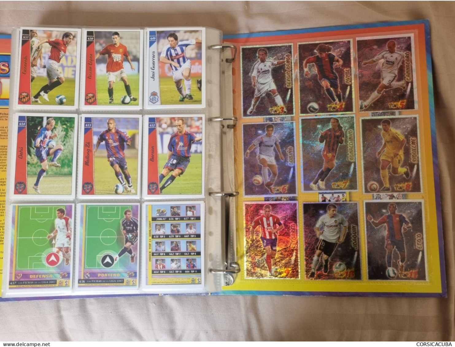 ALBUMS  FOOT  LIGA  ESPAGNOLE  2007  COMPLET  1ère et  2ème division // COMME  NEUF  // 1er  CHOIX  // 1491 cartes