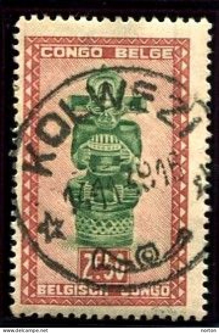 Congo Kolwezi Oblit. Keach 8A2 Sur C.O.B. 288 Le 14/11/1949 - Usados