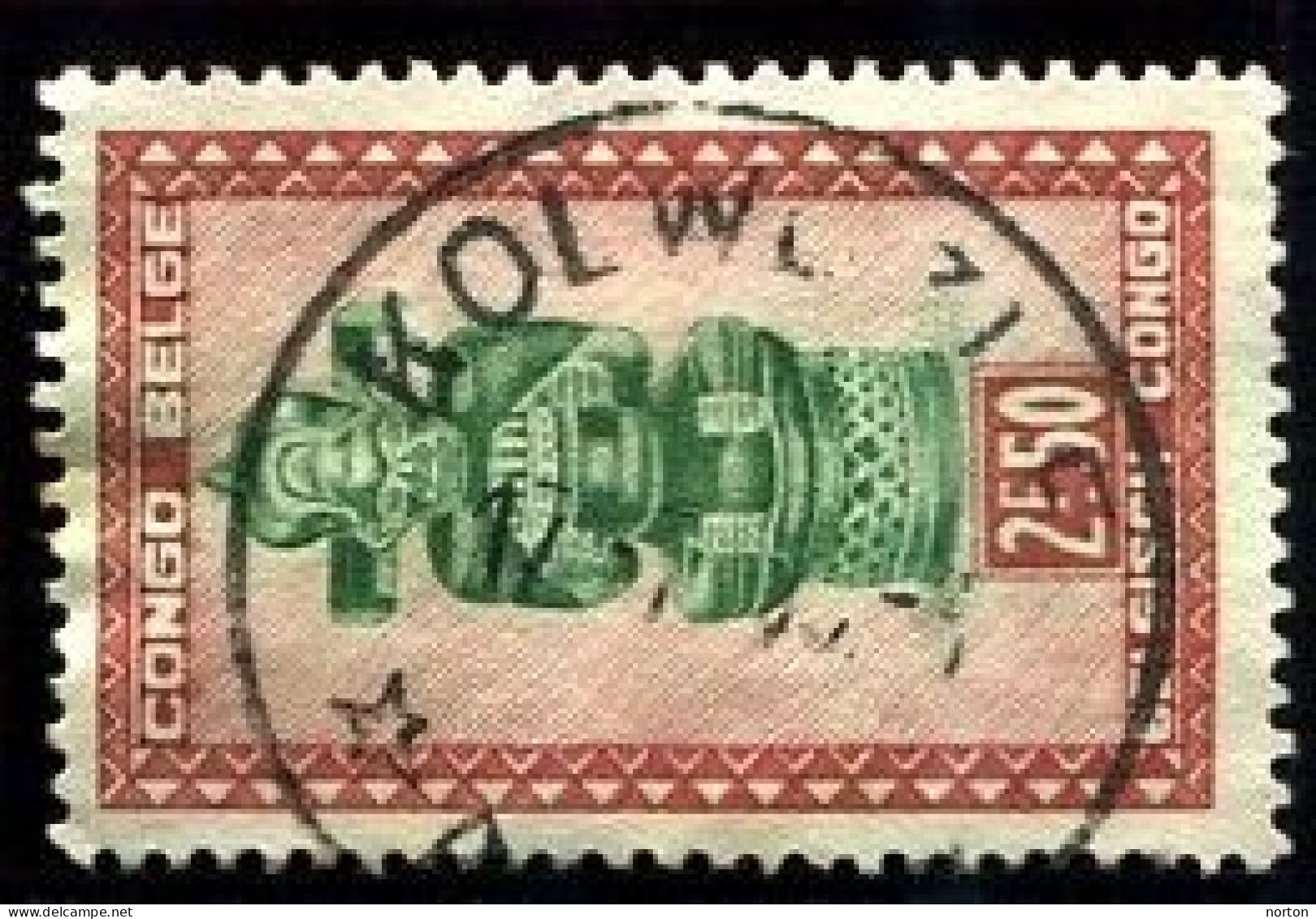 Congo Kolwezi Oblit. Keach 10(F) Sur C.O.B. 288 - Used Stamps