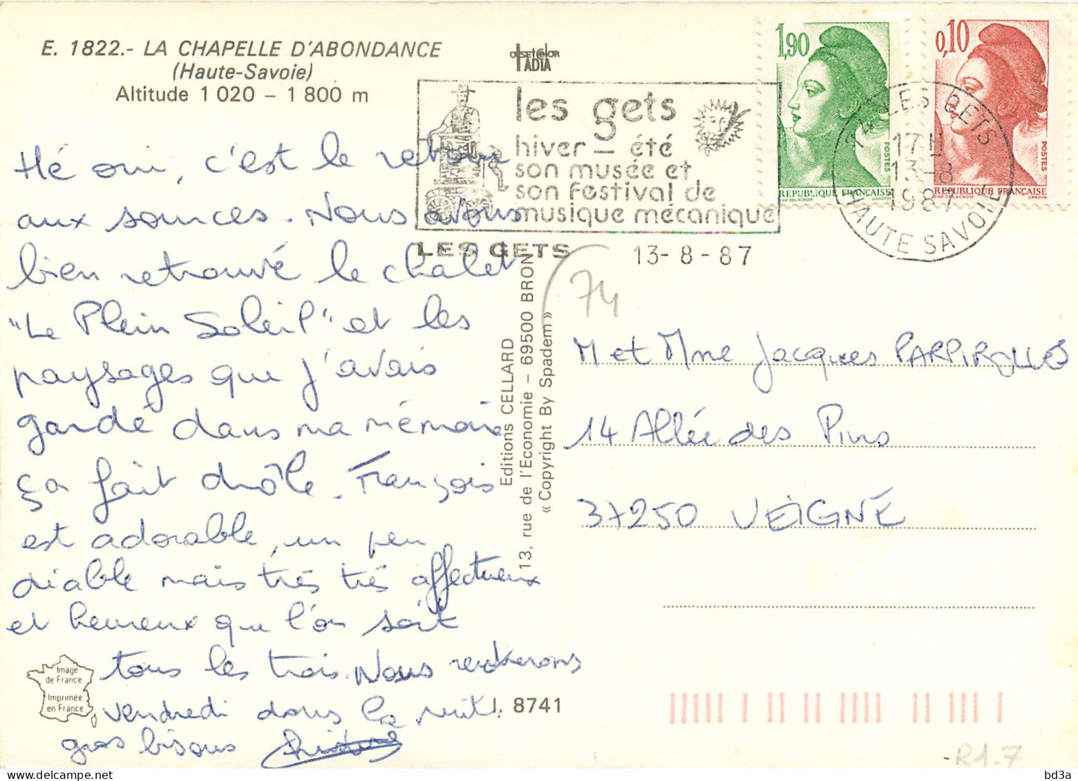 74 - LA CHAPELLE D'ABONDANCE MULTIVUES - La Chapelle-d'Abondance