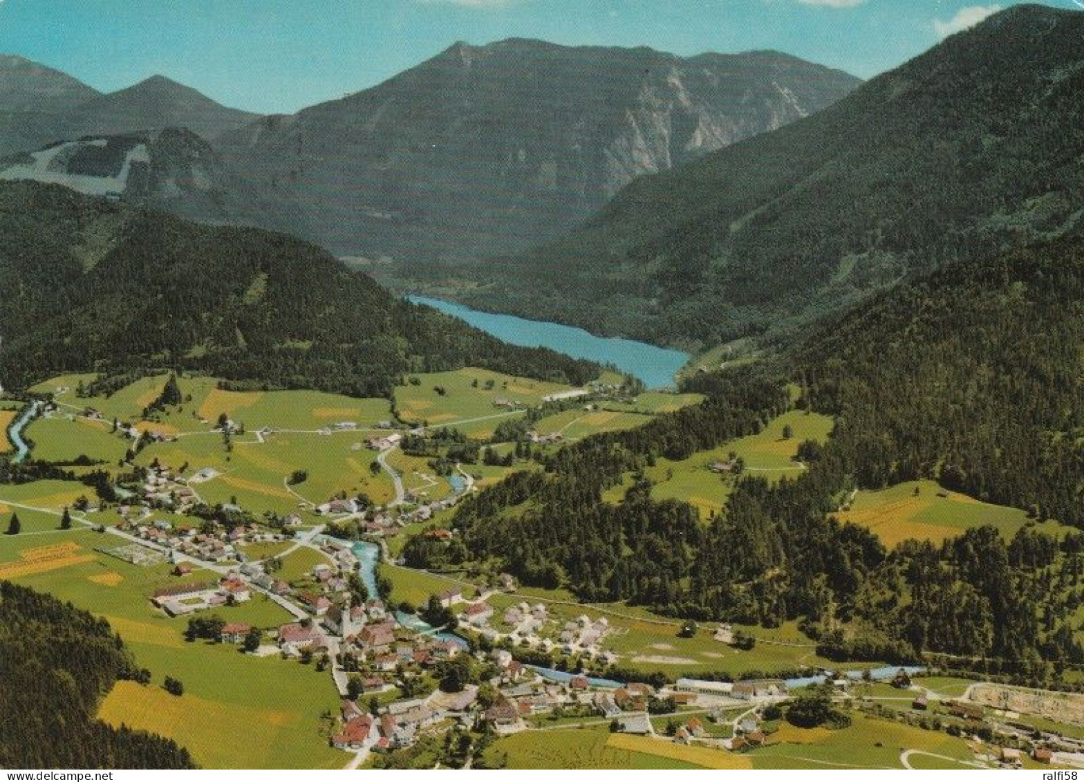 1 AK Österreich / Niederösterreich * Blick Auf Lunz Am See - Luftbildaufnahme * - Lunz Am See