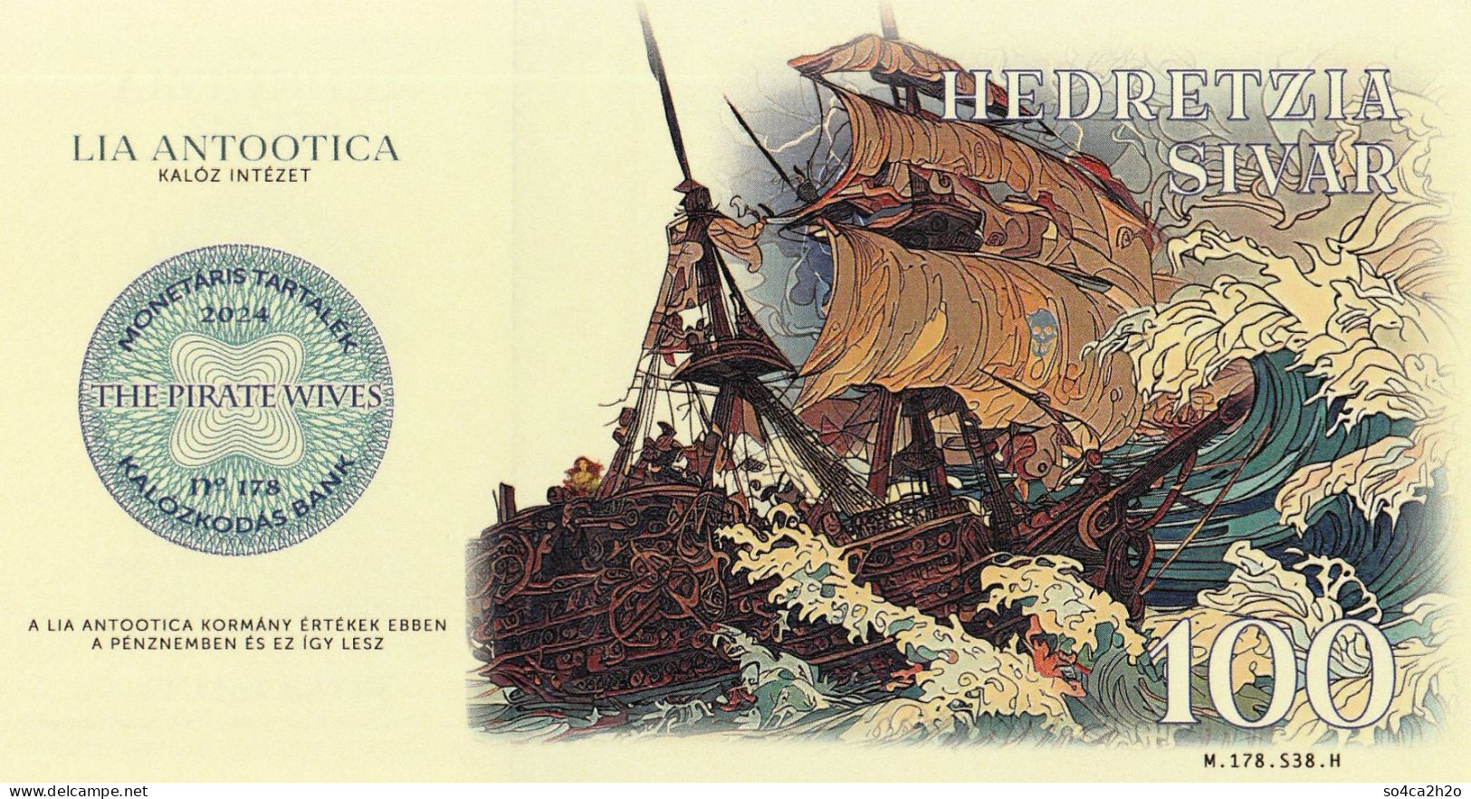 100 Sivar 2024 Lia Antootica  Les épouses De Pirates Polymer Emission Privée Et Limitée - Fiktive & Specimen