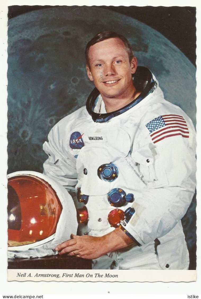 United  States, Apollo 11, Neil Armstrong, First Man On The Moon, 1970. - Espace