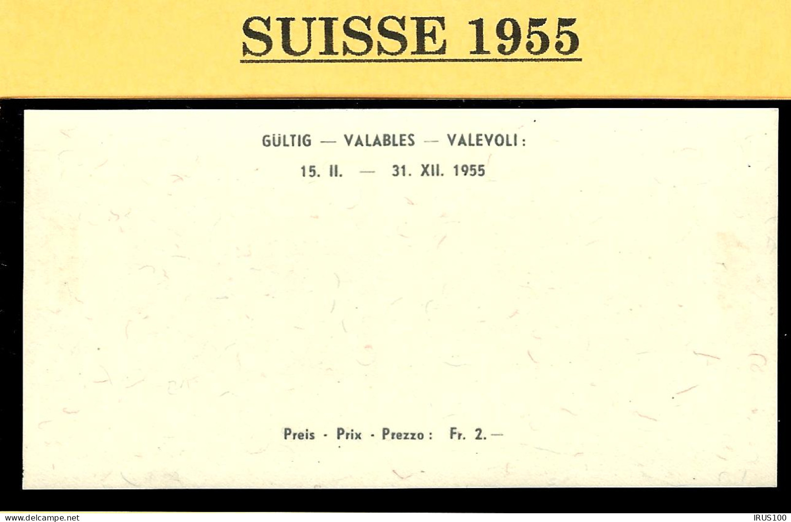 SUISSE BLOC FEUILLET N° 15 * MH Exposition Philatélique De Lausanne 1955 - Unused Stamps