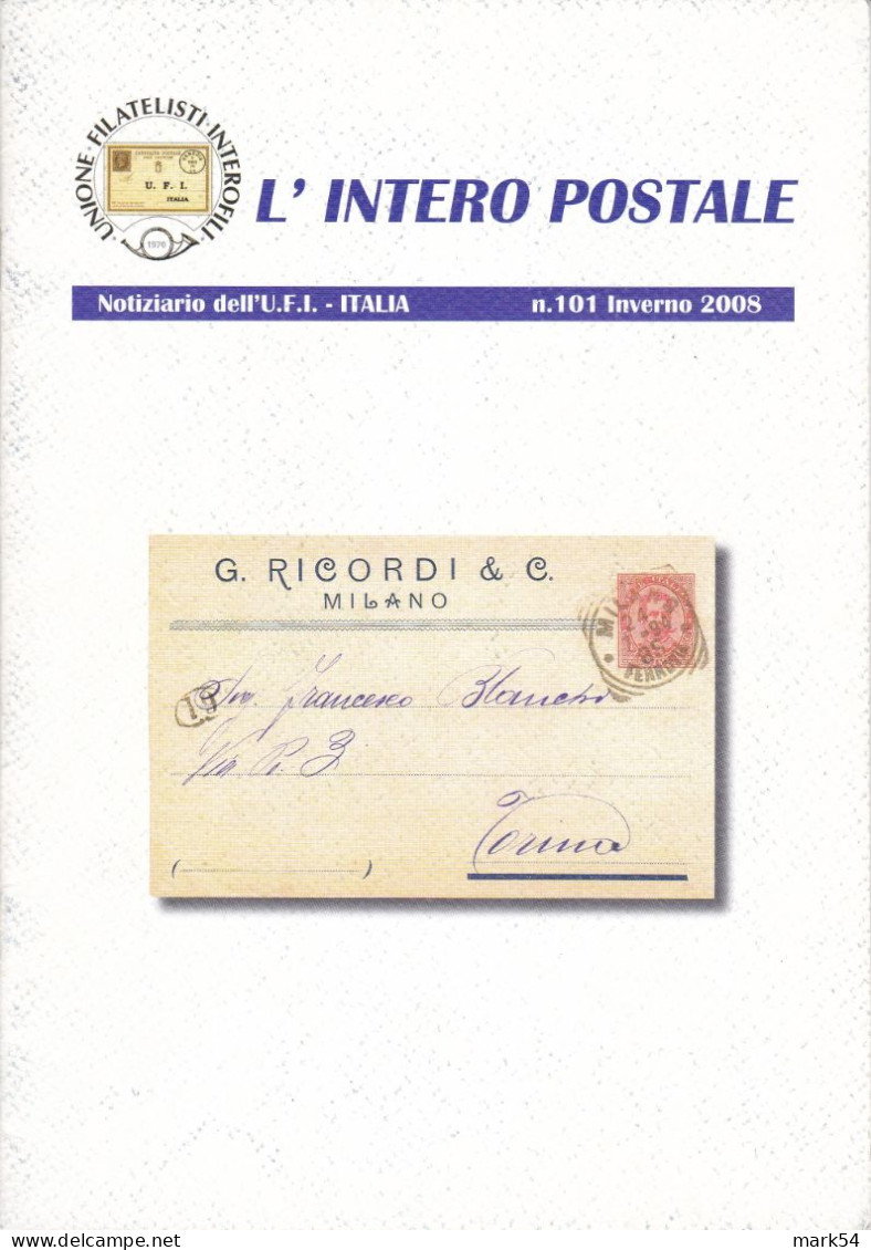 L'Intero Postale Annata 2008 Dal N. 101 Al N. 104 - Italiaans (vanaf 1941)