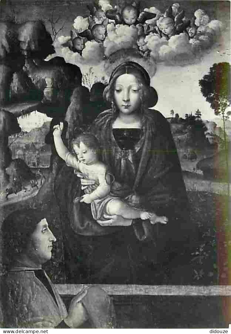 Art - Peinture Religieuse - Bernardino Betti - Madonna Col Bambino E Un Devoto - CPM - Voir Scans Recto-Verso - Gemälde, Glasmalereien & Statuen