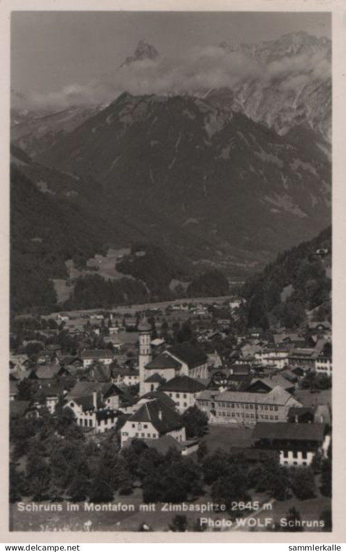 87010 - Österreich - Schruns - Mit Zimbaspitze - 1951 - Schruns