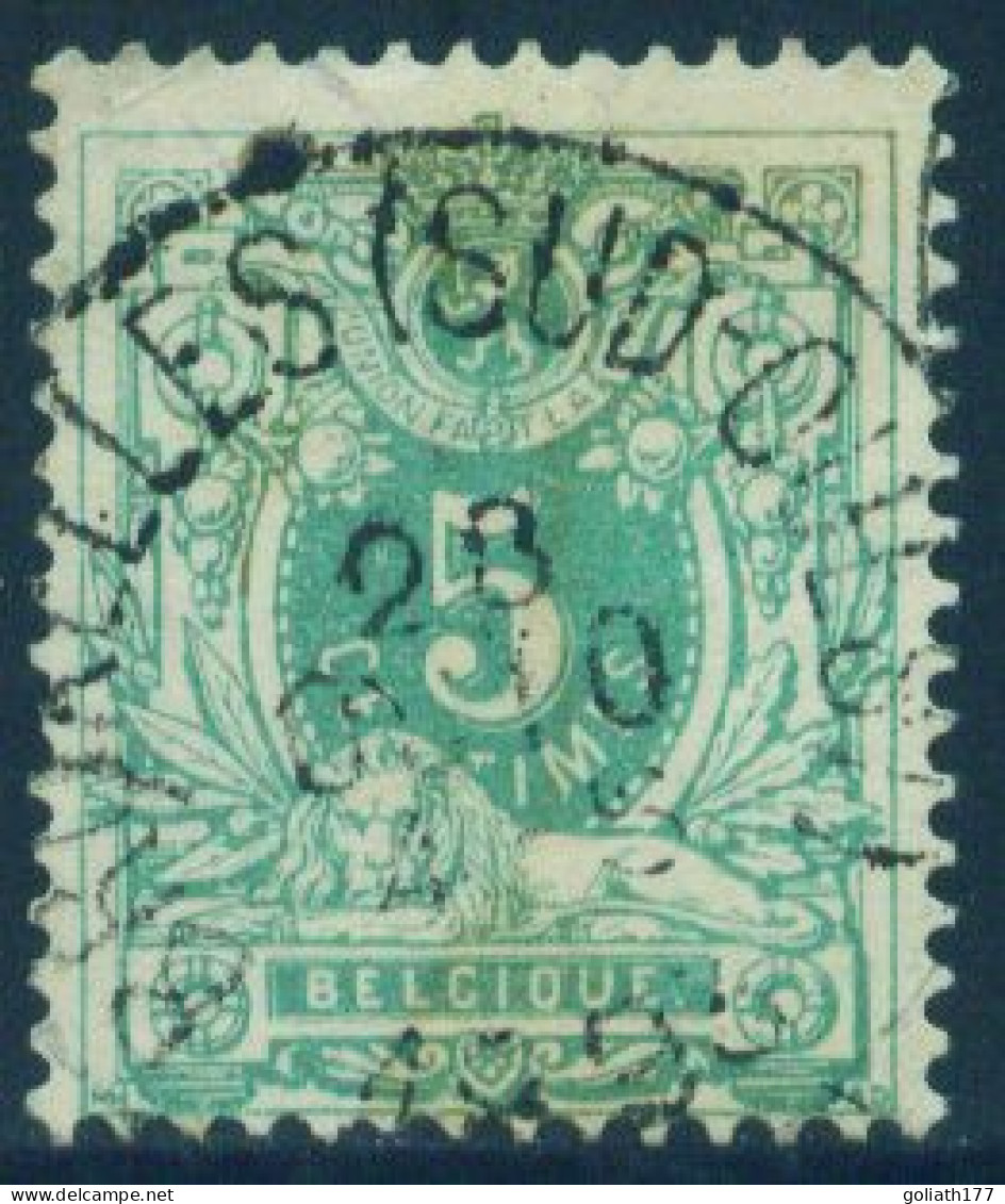 45 Stempel "Bruxelles (Sud-Ouest)" (DU Dubbel Uur) - COBA = R (= + 50 Euro) - 1869-1888 Lion Couché