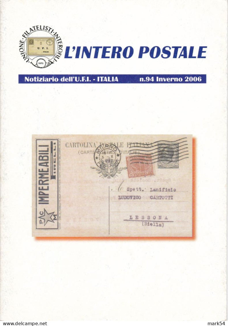 L'Intero Postale Annata 2006 Dal N. 94 Al N. 97 - Italiane (dal 1941)