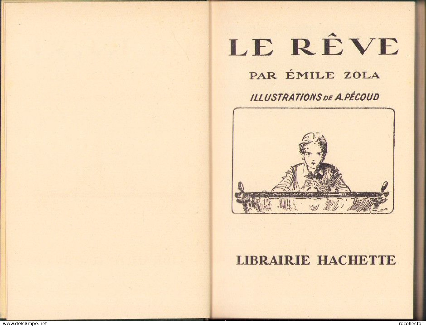 Le Rêve Par Emile Zola, 1936, Edition For Children C3447 - Libri Vecchi E Da Collezione