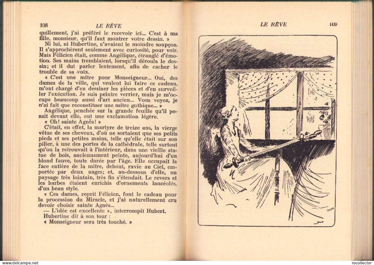 Le Rêve Par Emile Zola, 1936, Edition For Children C3447 - Alte Bücher