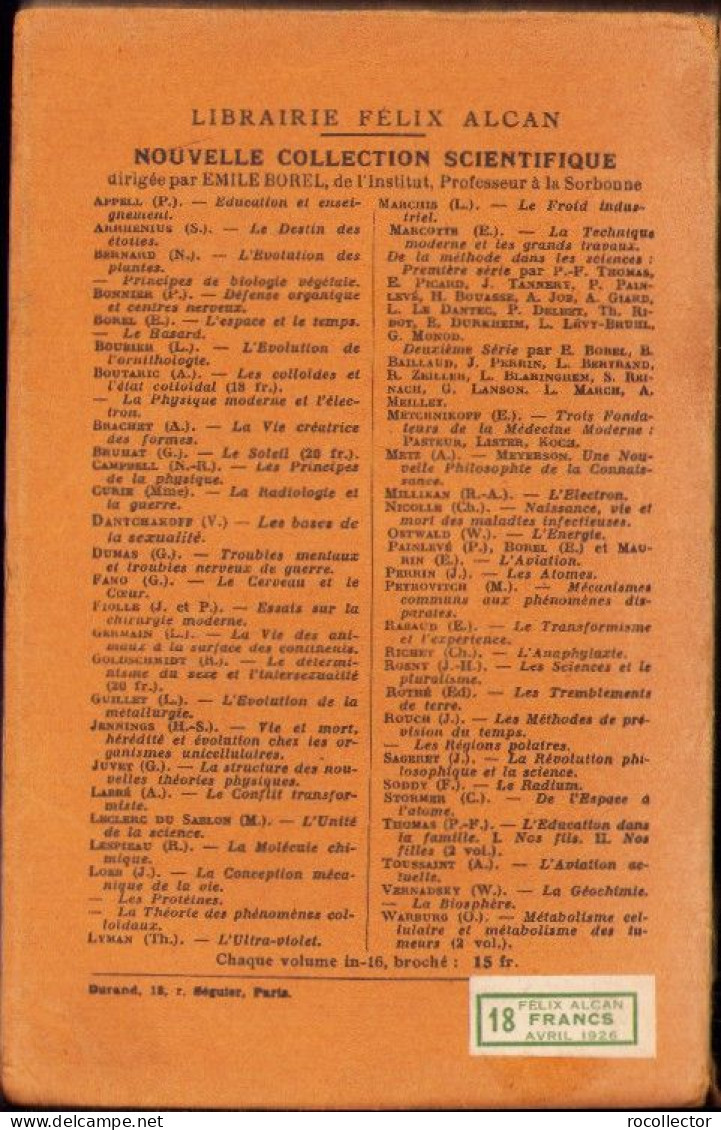 De La Méthode Dans Les Sciences, 1924, Paris C3444 - Libros Antiguos Y De Colección