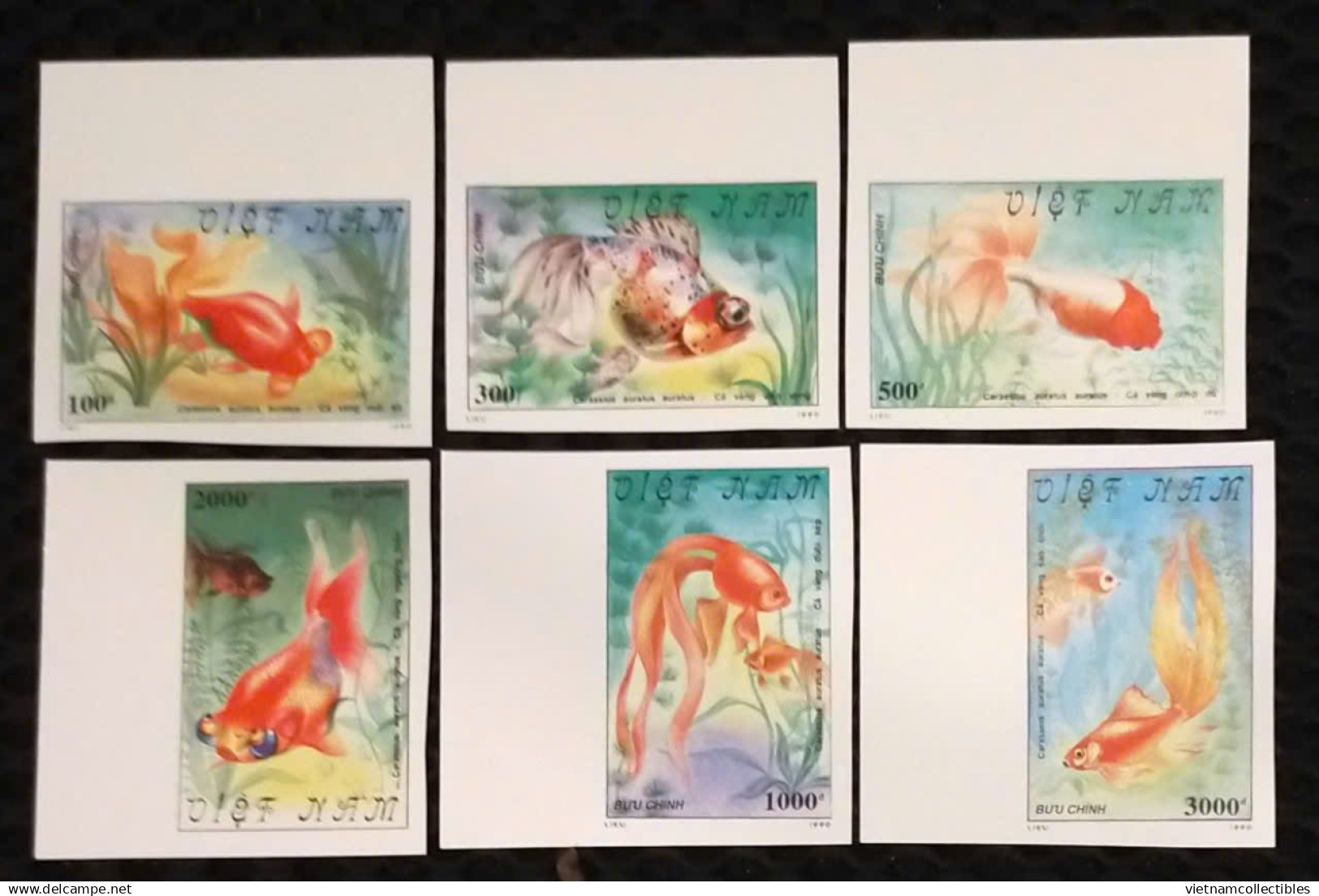 Vietnam Viet Nam MNH Imperf Stamps 1990 : Goldfish / Gold Fish / Fishes (Ms587) - Vietnam