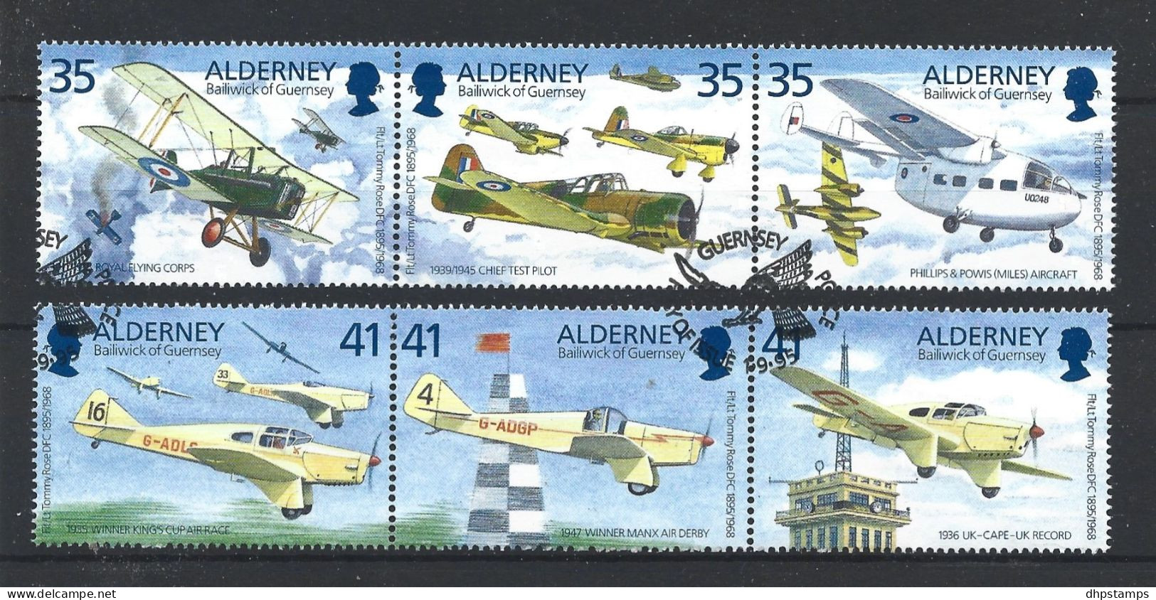 Alderney 1995 Aviation Strip Y.T. 83/88 (0) - Alderney