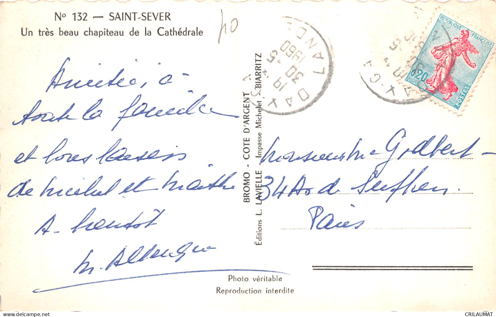 40-SAINT SEVER-N°2953-D/0225 - Saint Sever