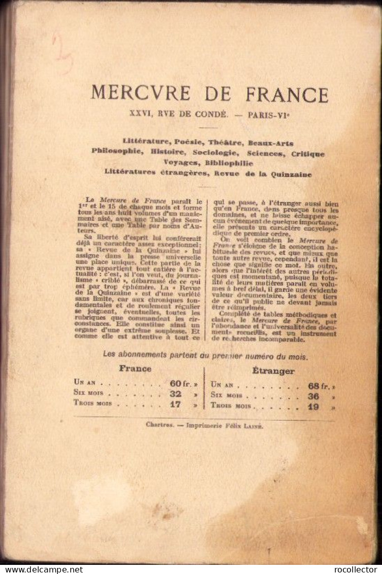 Oeuvres De Francis Jammes, Tome II, 1921 C3440 - Libri Vecchi E Da Collezione