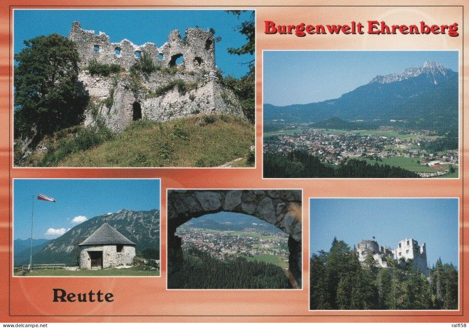 1 AK Österreich / Tirol * Ansichten Der Burgenwelt Ehrenberg Mit Blick Auf Reutte * - Reutte