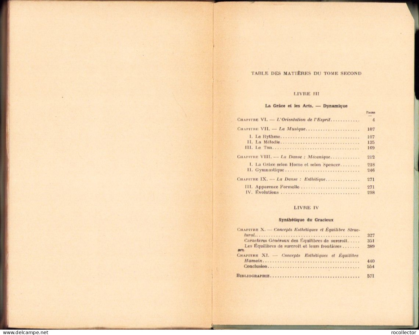 L’esthetique De La Grace, Introduction A L’etude Des Equilibres De Structure, Tome II, Par Raymond Bayer, 1933, Paris - Libri Vecchi E Da Collezione