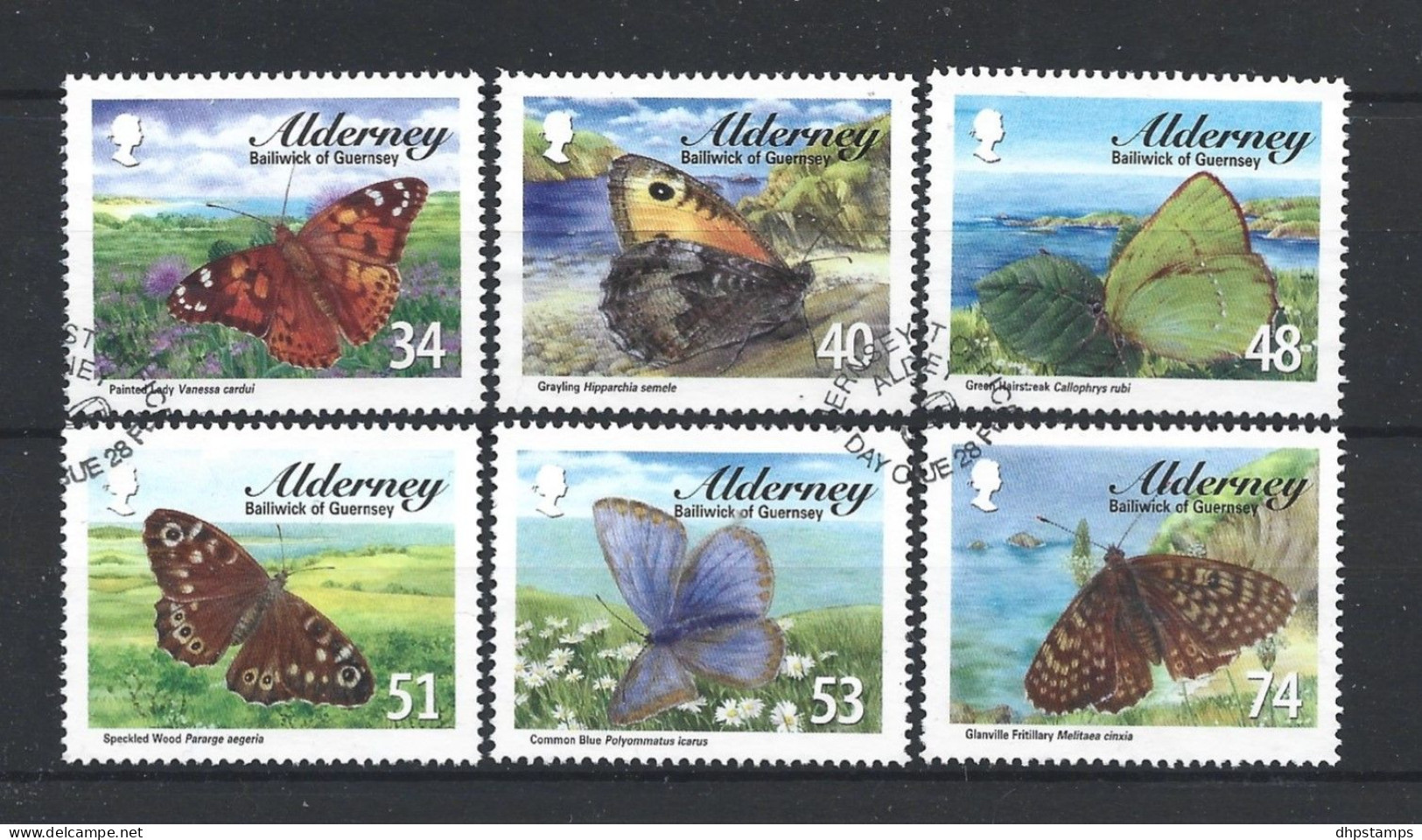 Alderney 2008 Butterflies Y.T. 321/326 (0) - Alderney