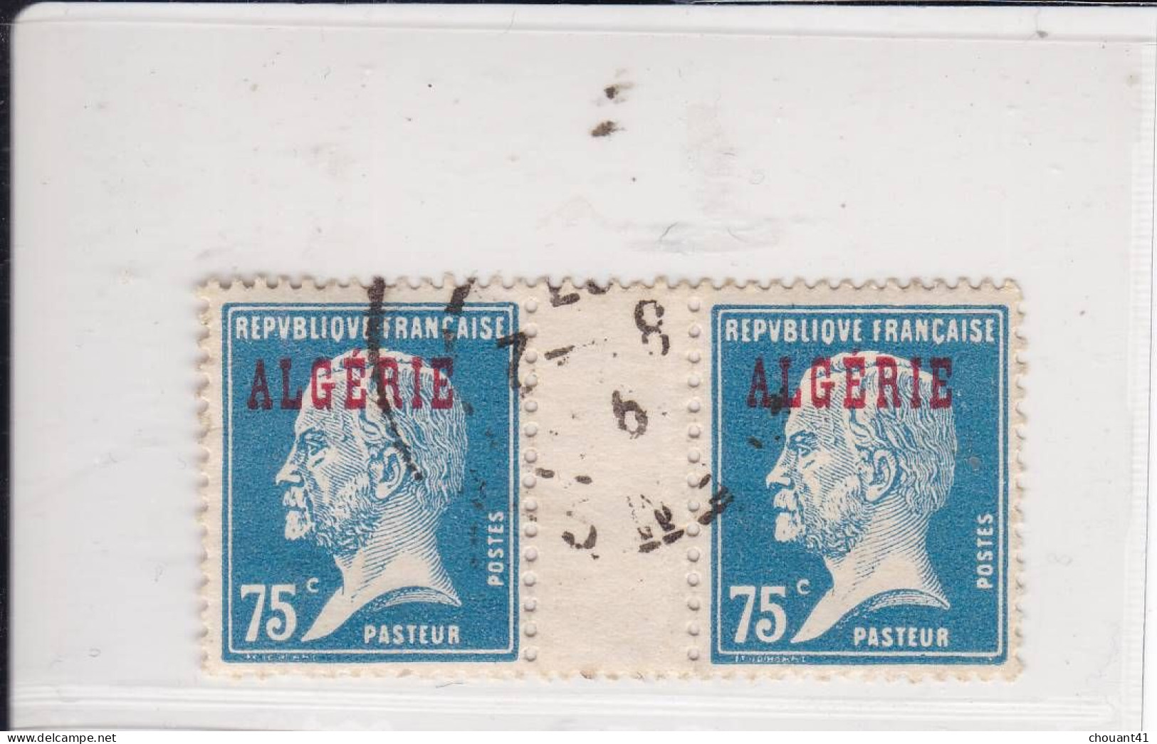 Yvert 26 Interpanneau Pasteur Surchargé Algérie - Used Stamps