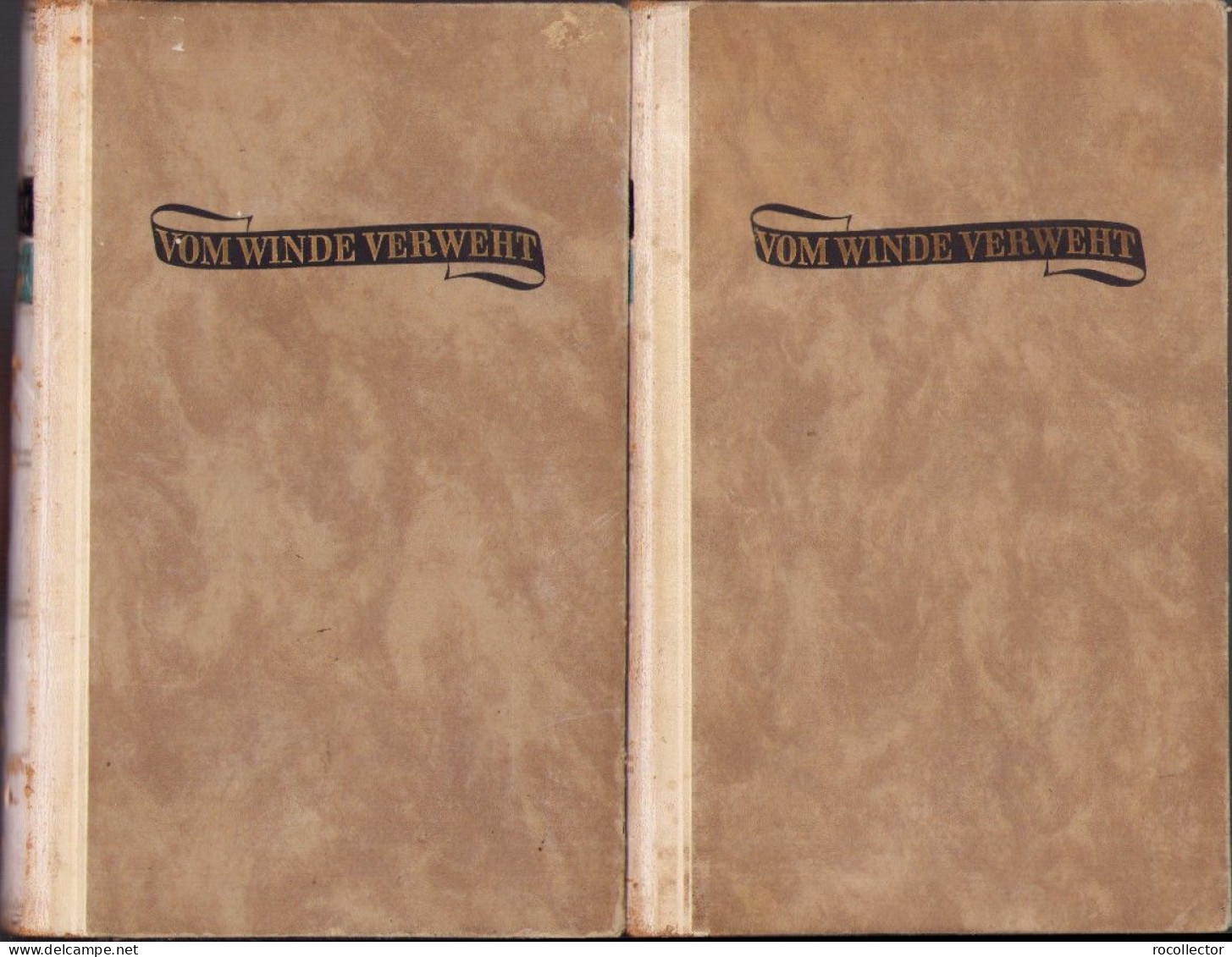 Vom Winde Verweht Von Margaret Mitchell, 1 Und 2 Band, 1937 C6637 - Alte Bücher