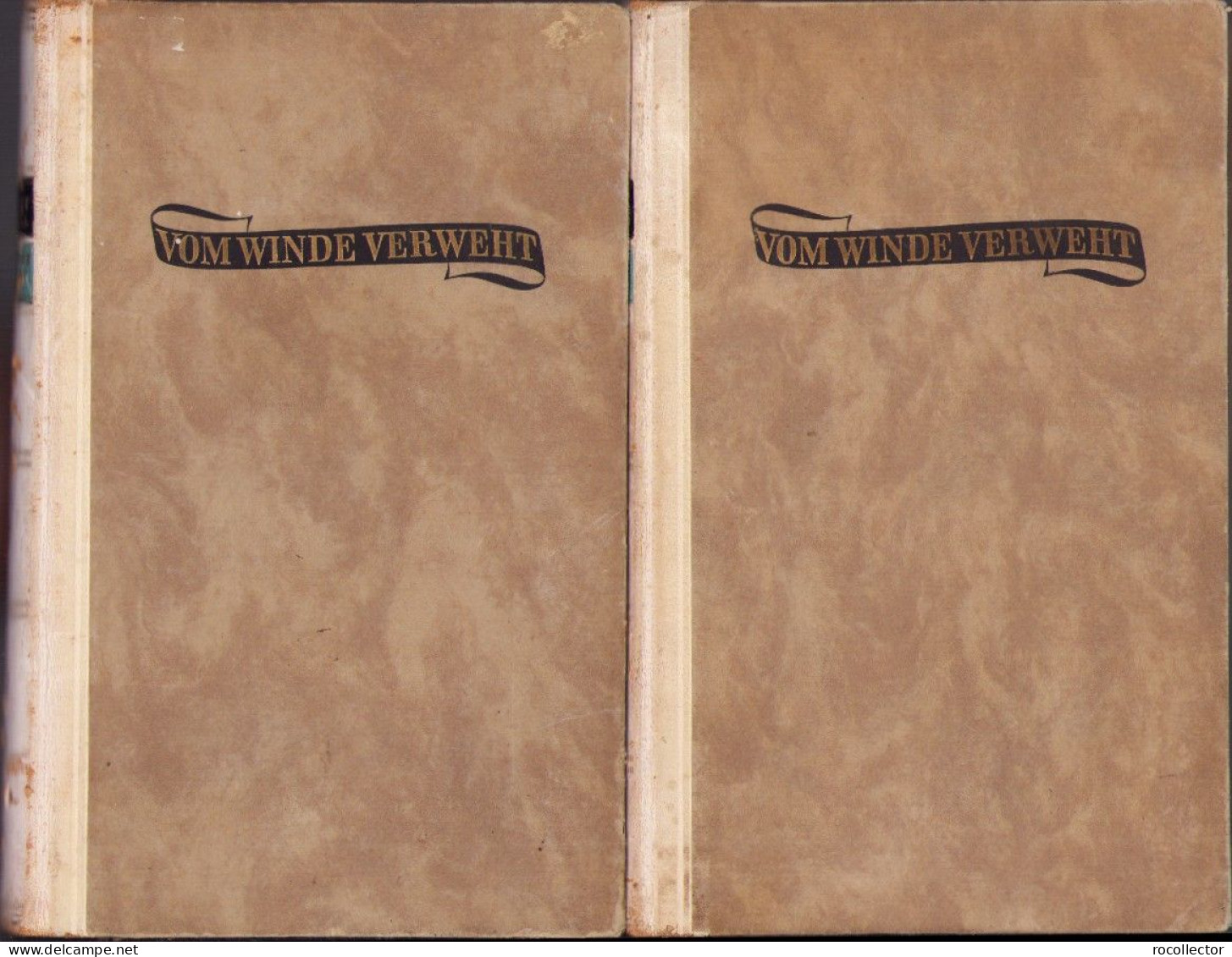 Vom Winde Verweht Von Margaret Mitchell, 1 Und 2 Band, 1937 C6637 - Livres Anciens