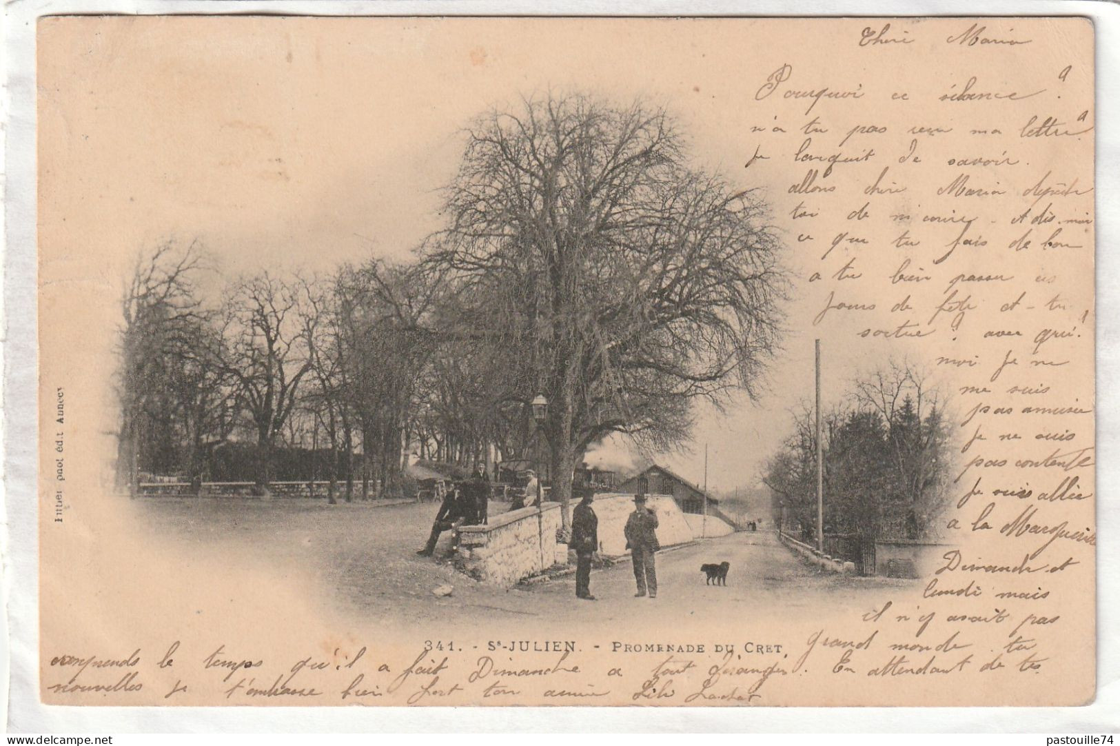 CPA :  14 X 9  -  St-JULIEN  -  Promenade  Du  Cret - Saint-Julien-en-Genevois