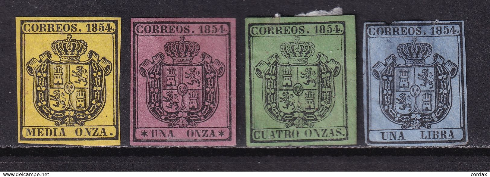 1854 ESCUDO ESPAÑA SERIE COMPLETA NUEVA(*). VER - Unused Stamps