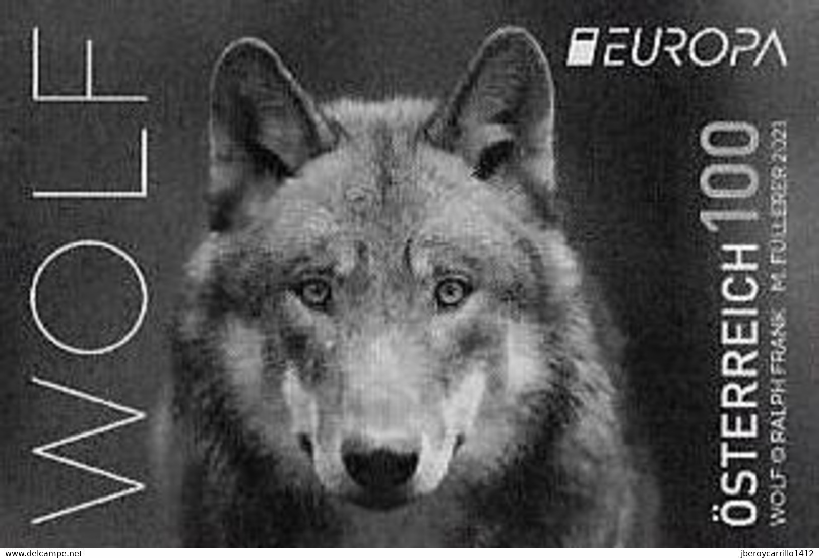 AUSTRIA /ÖSTERREICH  -EUROPA 2021 -ENDANGERED NATIONAL WILDLIFE"-  PRUEBA NEGRA - 2021