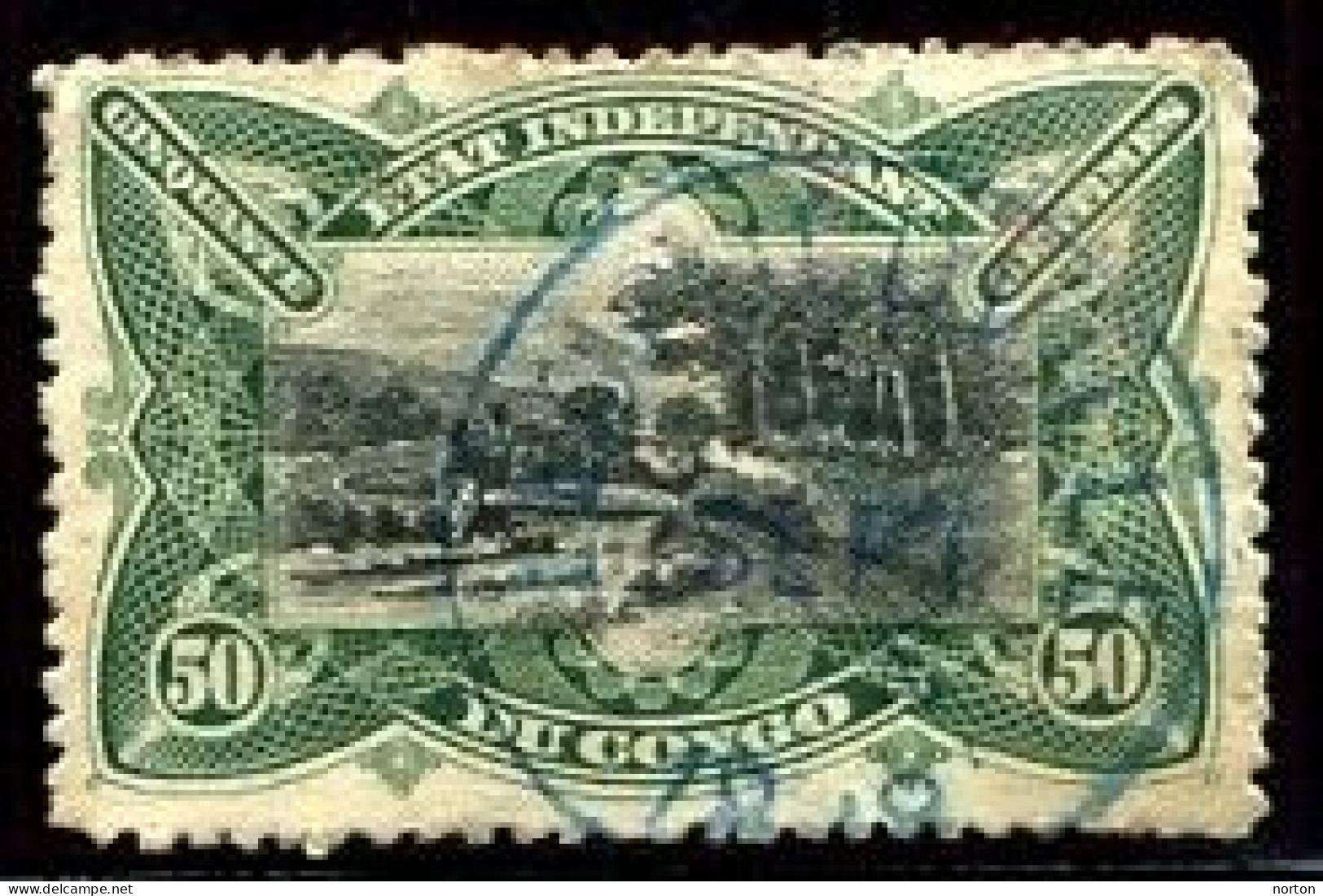 Congo Léopoldville Oblit. Keach 1.1-DMT(S)Y Sur C.O.B. 24 1898 - Gebruikt