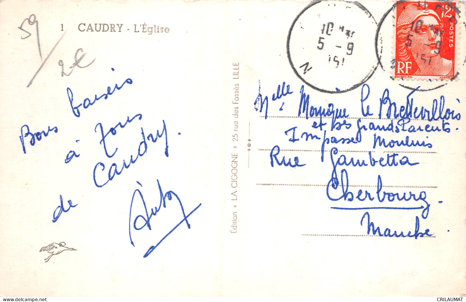 59-CAUDRY-N°LP2956-B/0041 - Caudry