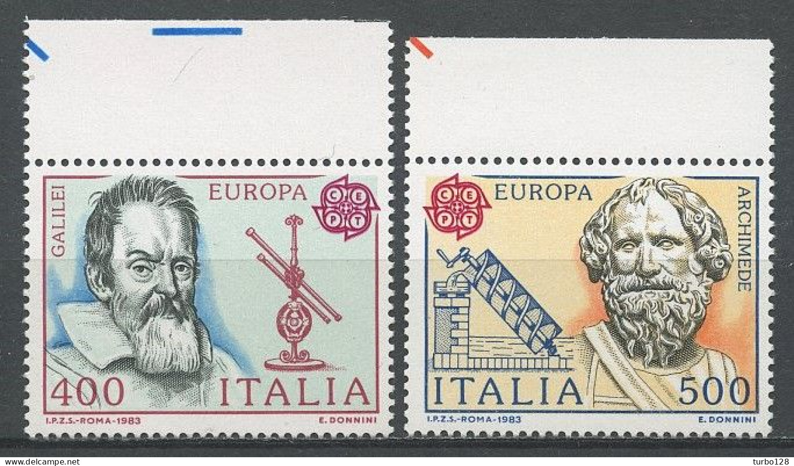 ITALIE 1983 N° 1574/1575 ** Neufs MNH Superbes C 16,50 € Europa Génie Humain Galilée Physicien Astronome Archimède - 1981-90:  Nuevos