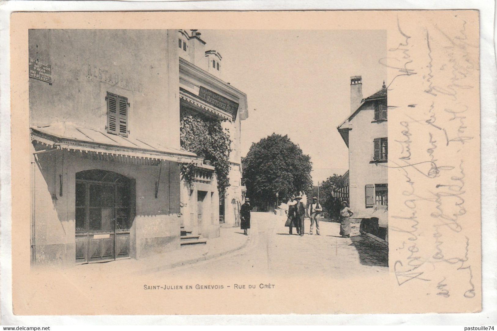 CPA :  14 X 9  -  SAINT-JULIEN-EN-GENEVOIS  -  RUE  DU  CRÊT - Saint-Julien-en-Genevois