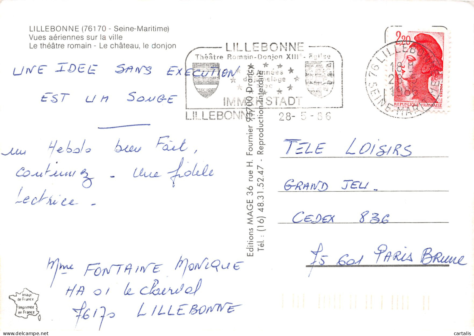 76-LILLEBONNE-N°3896-A/0281 - Lillebonne