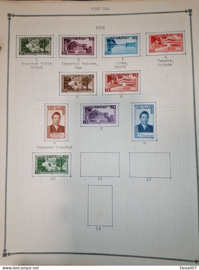 Vietnam, Almost Complete On Pages MH 1000+ Euro Value - Sammlungen (im Alben)