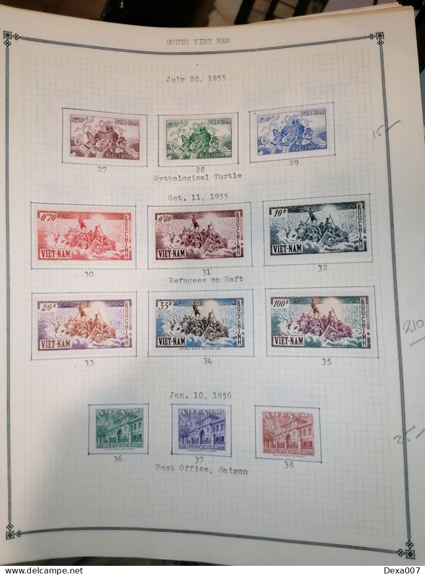Vietnam, almost complete on pages MH 1000+ euro value
