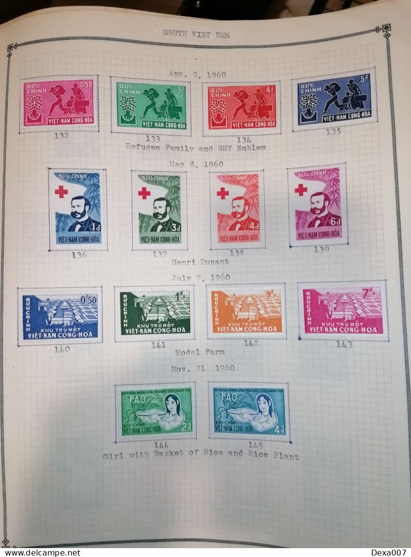 Vietnam, almost complete on pages MH 1000+ euro value