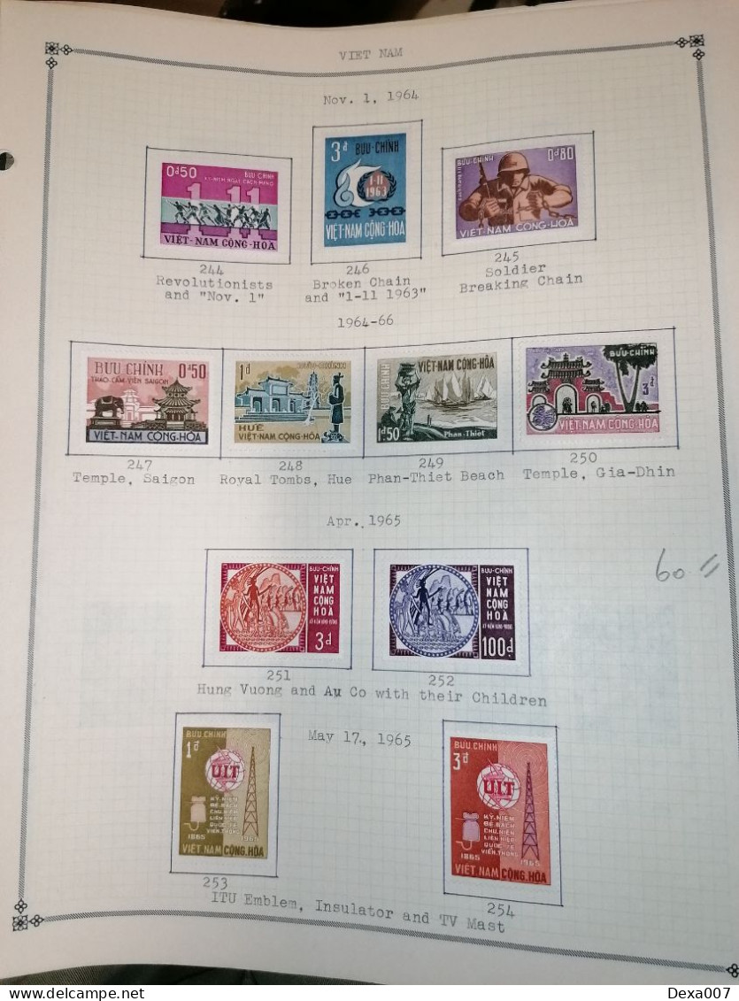 Vietnam, almost complete on pages MH 1000+ euro value