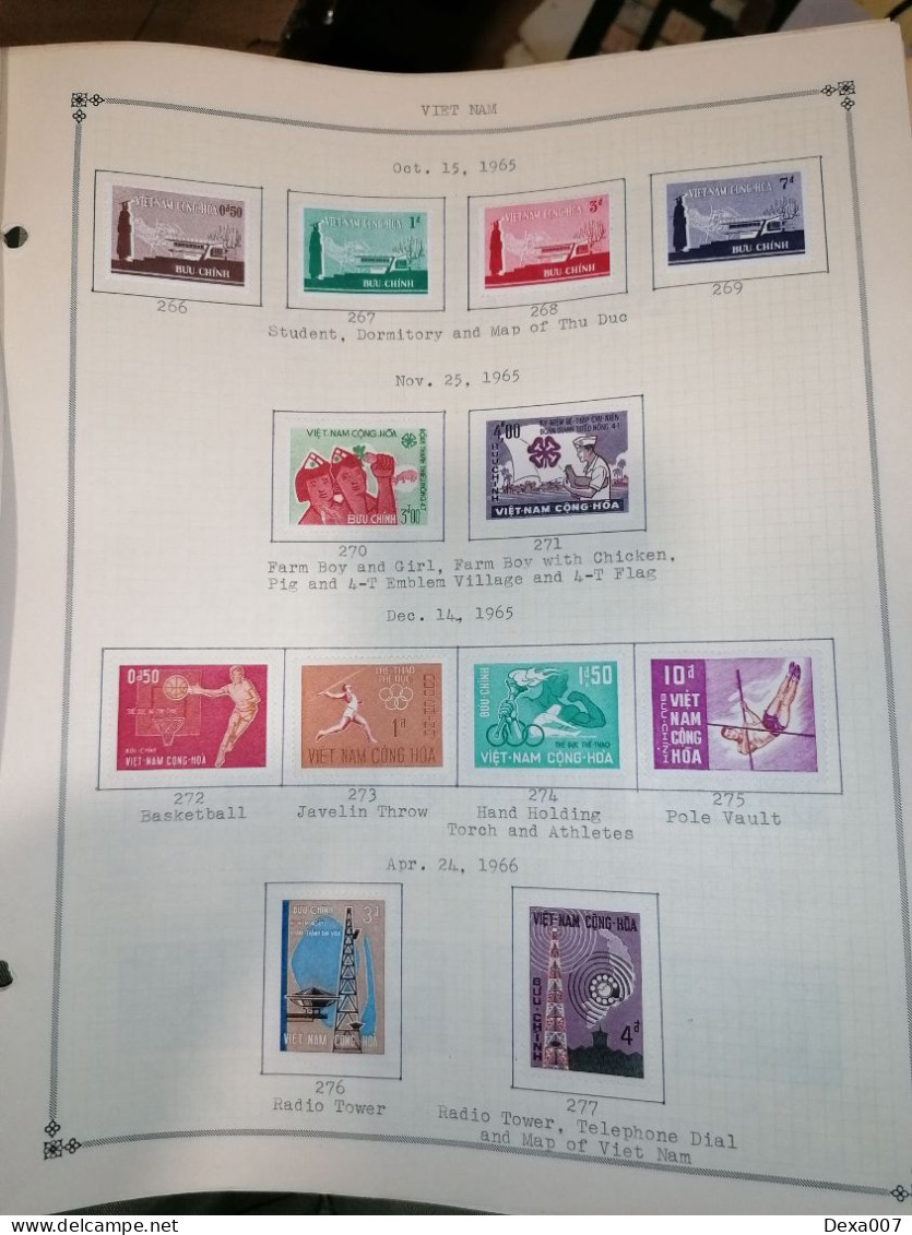 Vietnam, almost complete on pages MH 1000+ euro value