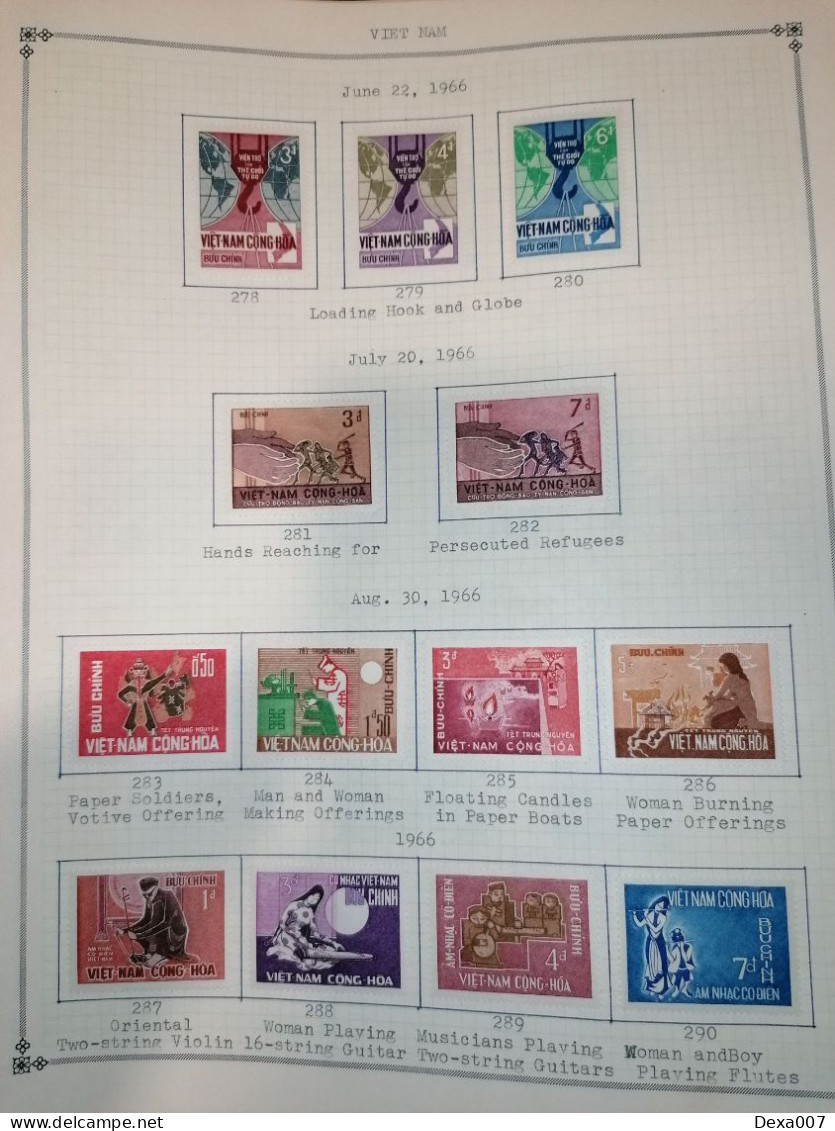 Vietnam, almost complete on pages MH 1000+ euro value